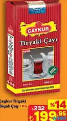 ÇAYKUR TİRYAKİ SİYAH ÇAY 1 KG